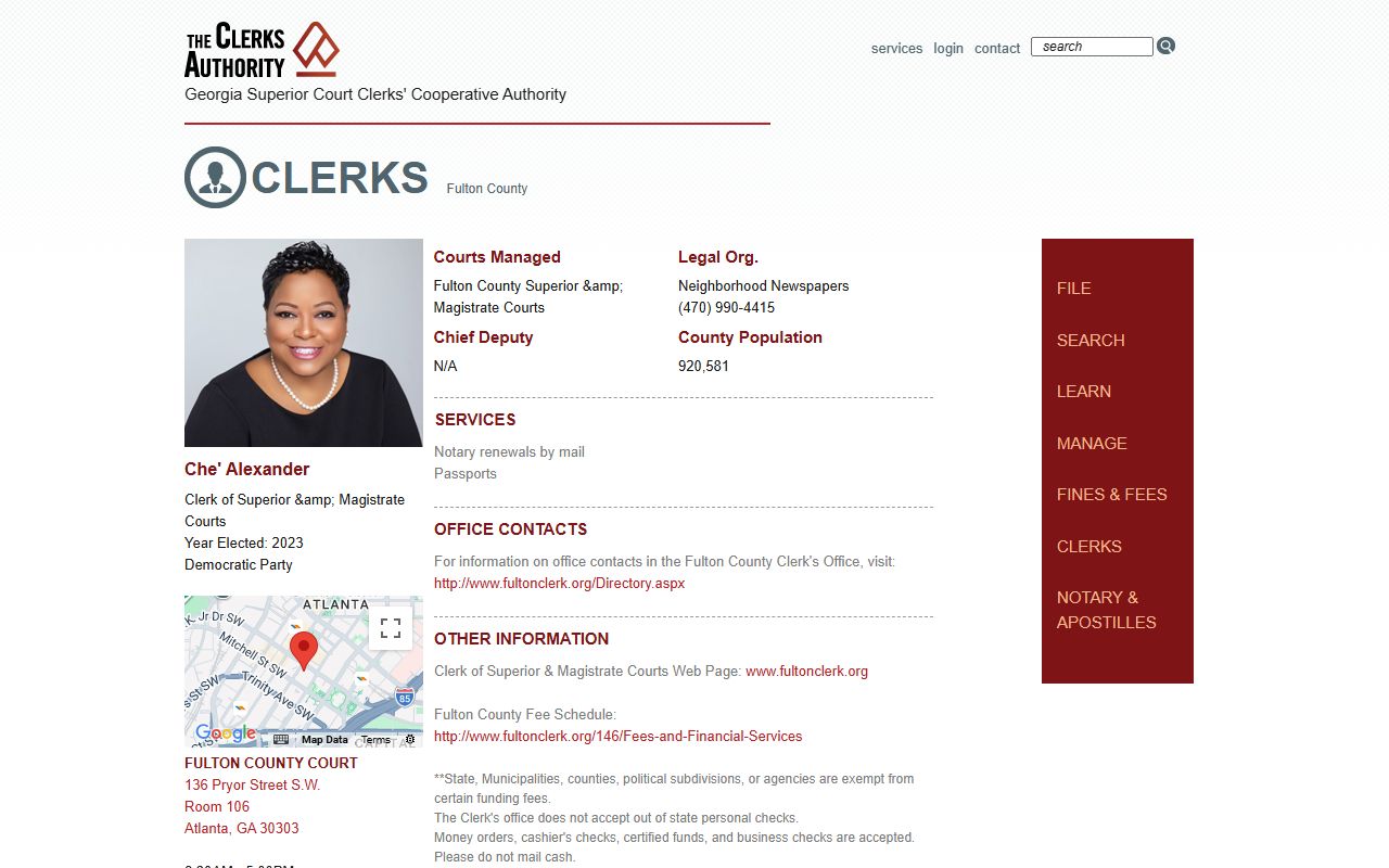 Atlanta deed records - Fulton County clerk