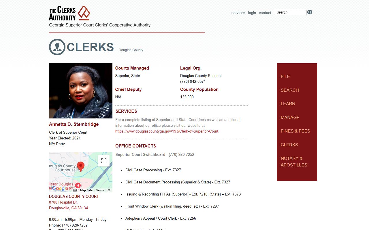 Douglasville deed records - Douglas County clerk