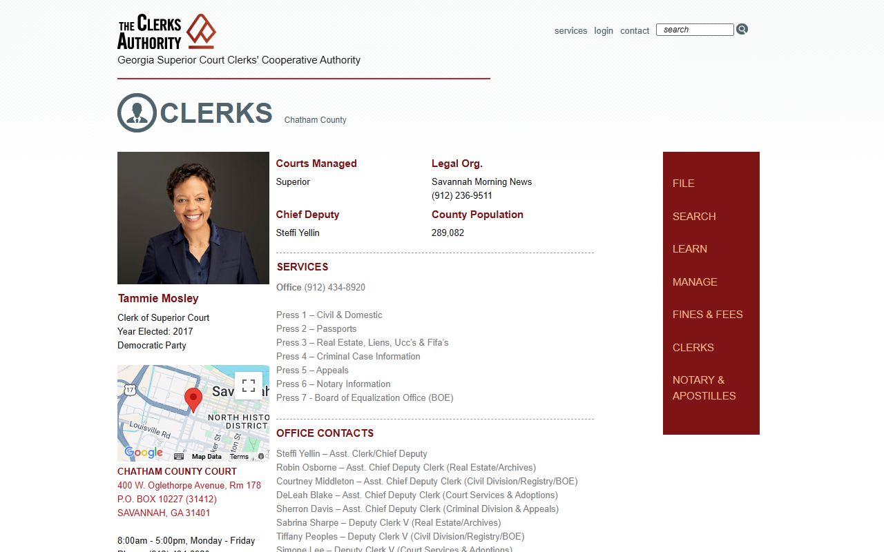 Pooler deed records - Chatham County clerk