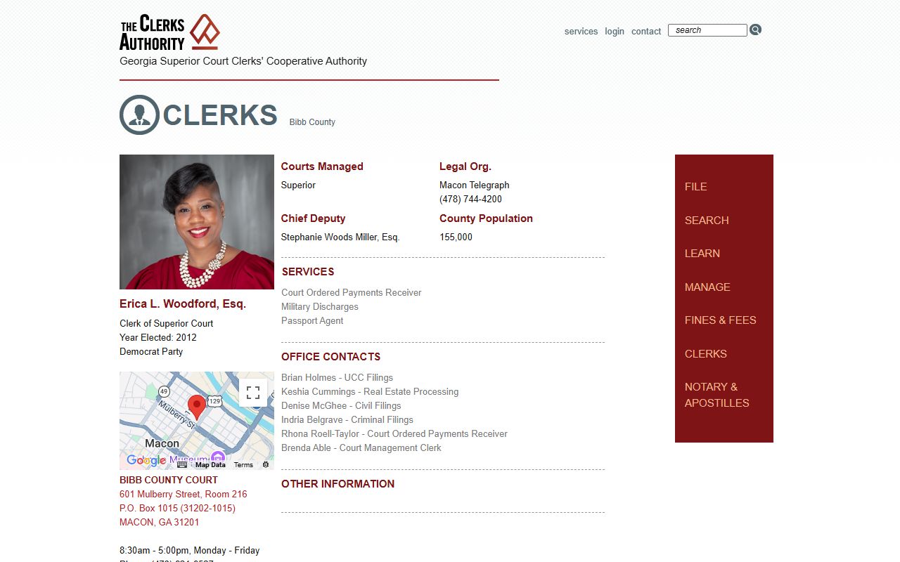 Bibb County Clerk GSCCCA page