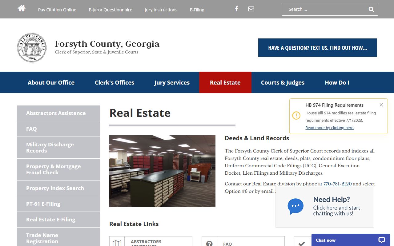 Forsyth County real estate page