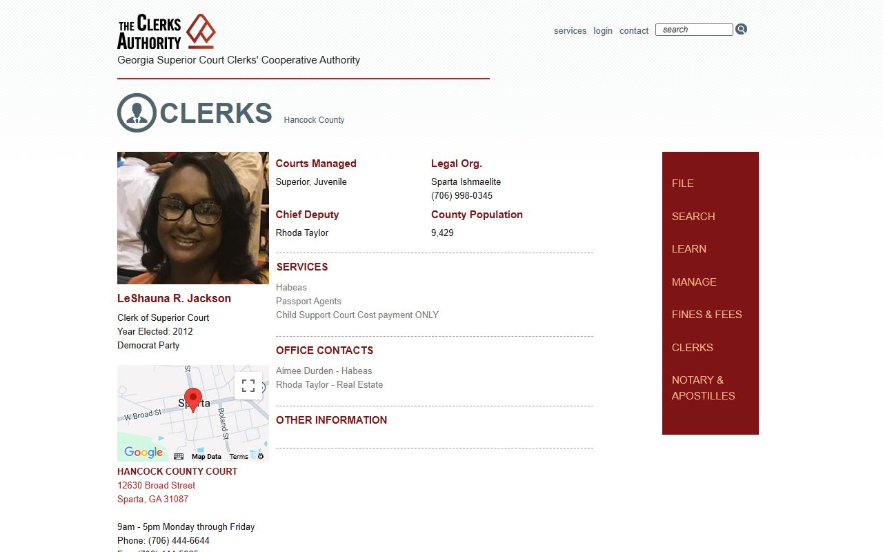 Hancock County Clerk GSCCCA page