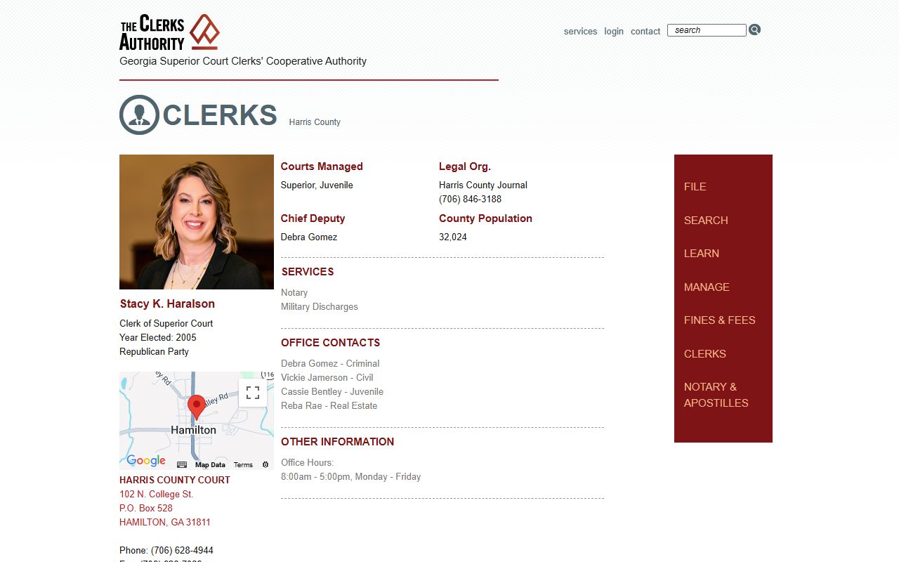 Harris County Clerk GSCCCA page