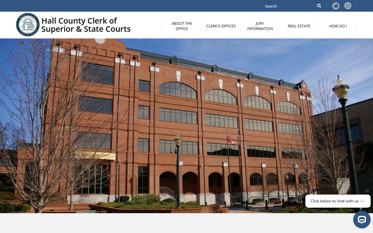 Hall County clerk website