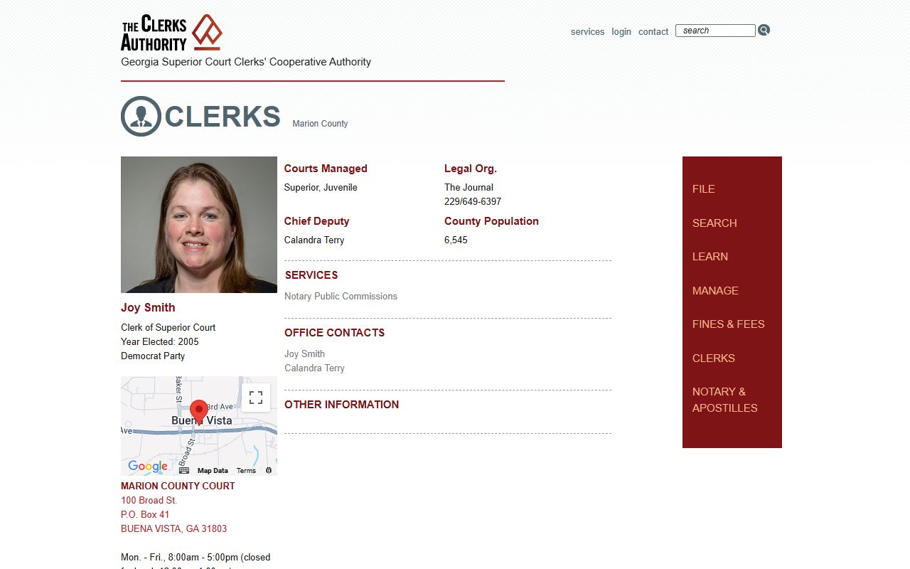 Marion County Clerk GSCCCA page
