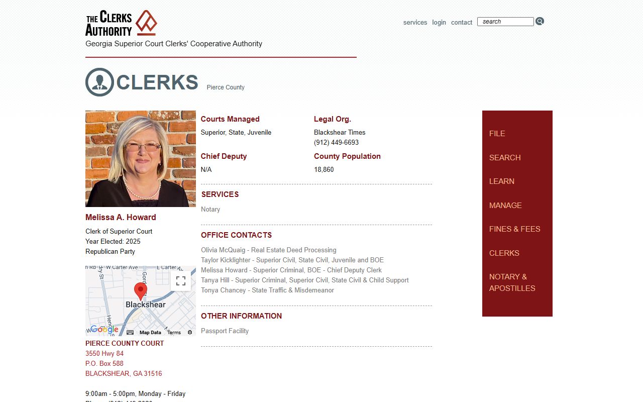 Pierce County Clerk GSCCCA page