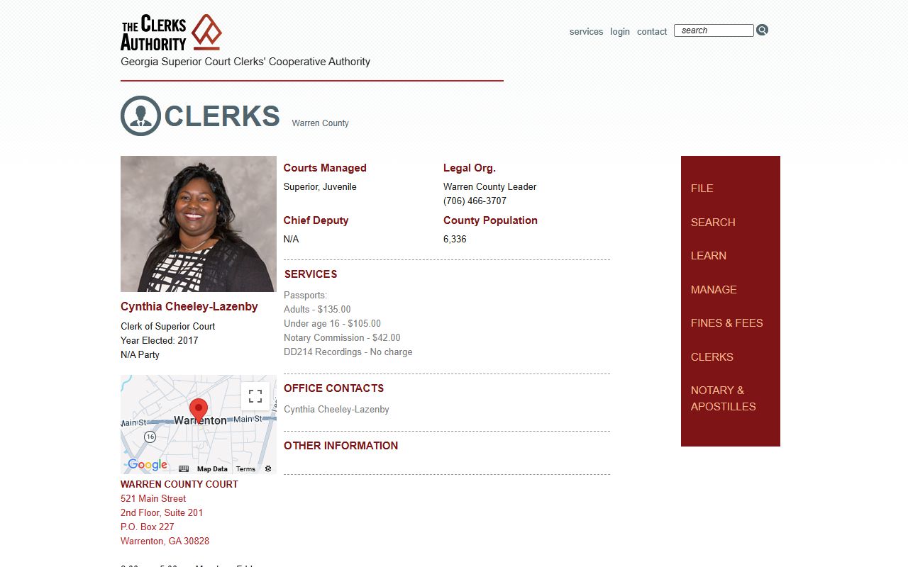 Warren County Clerk GSCCCA page